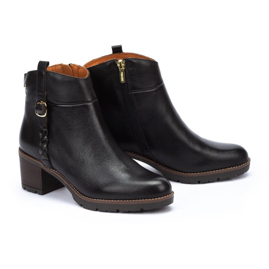 Women's Pikolinos LLANES Ankle Boots Black | NZ B970385